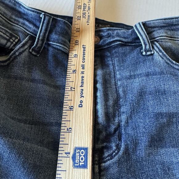 Judy Blue Distressed Boyfriend Fit Jeans Size 11/30 Dark Wash Blue Cowgirl - Picture 7 of 7